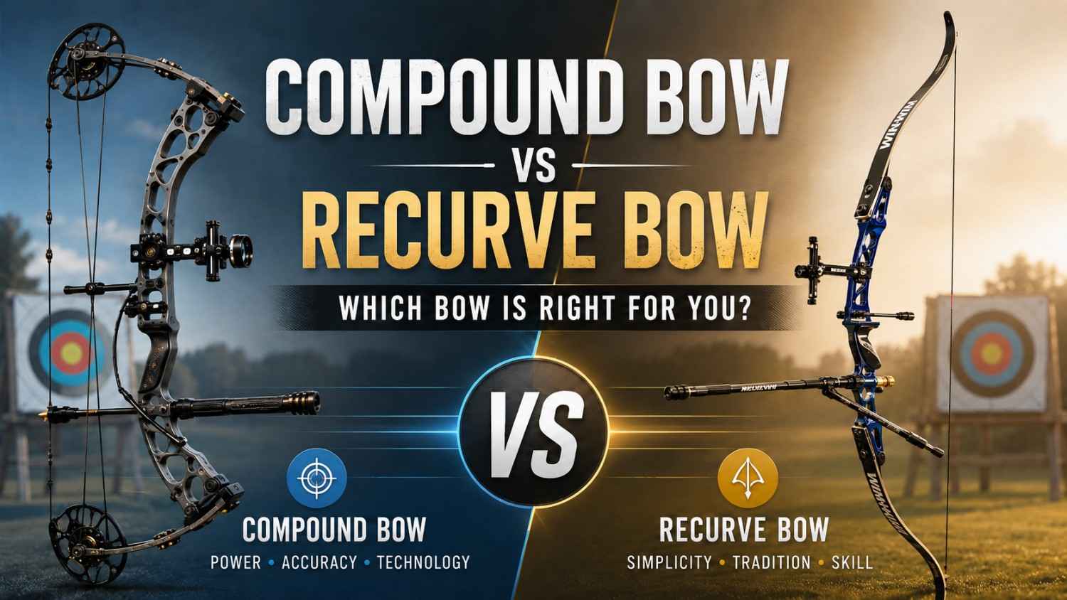 compound bow vs recurve bow - a complete guide Pakistan